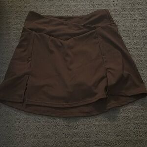 Cross over athletic skirt